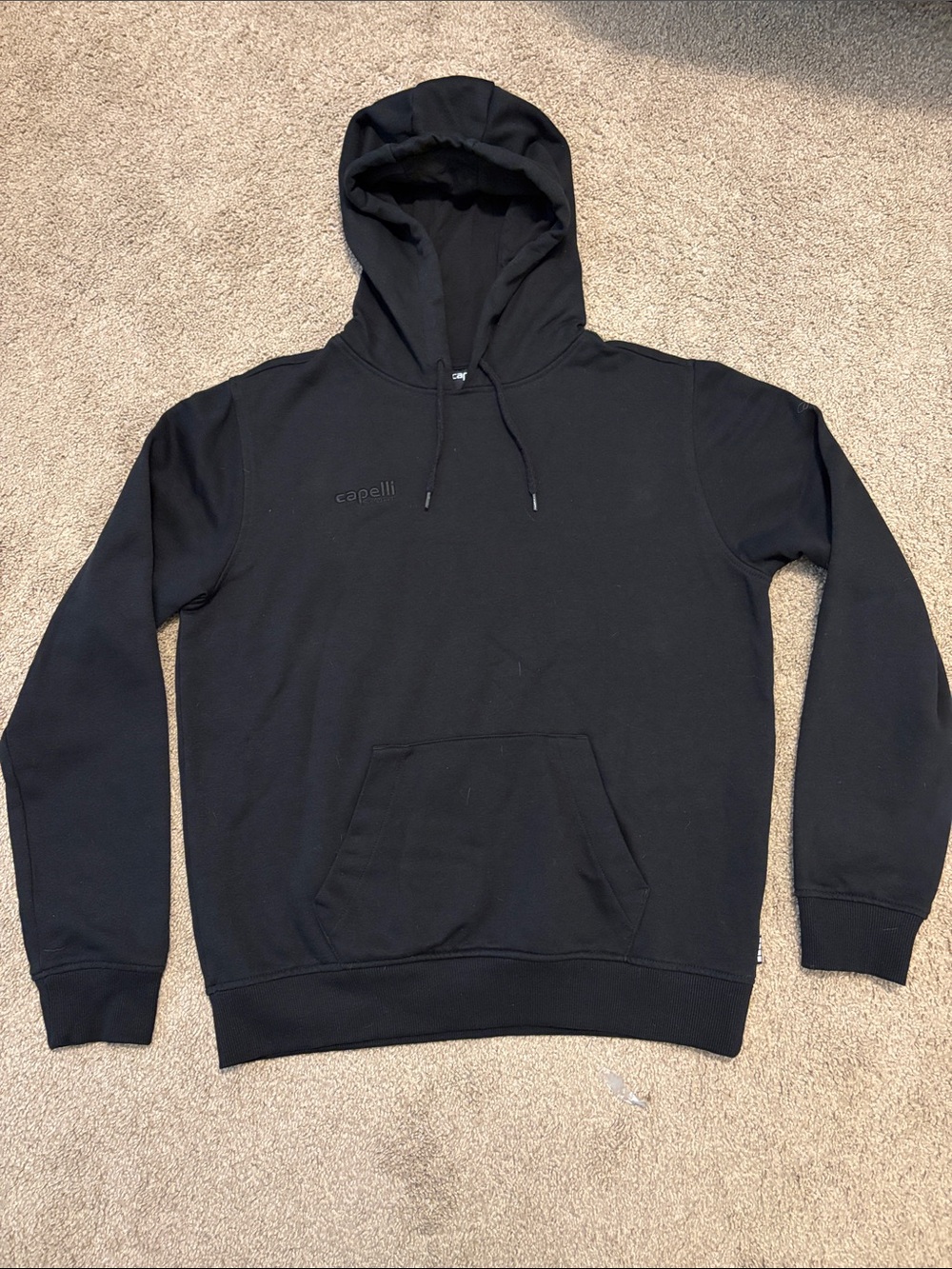 Capelli of New York Black Hooded Sweatshirt – Women’s Pullover Hoodie